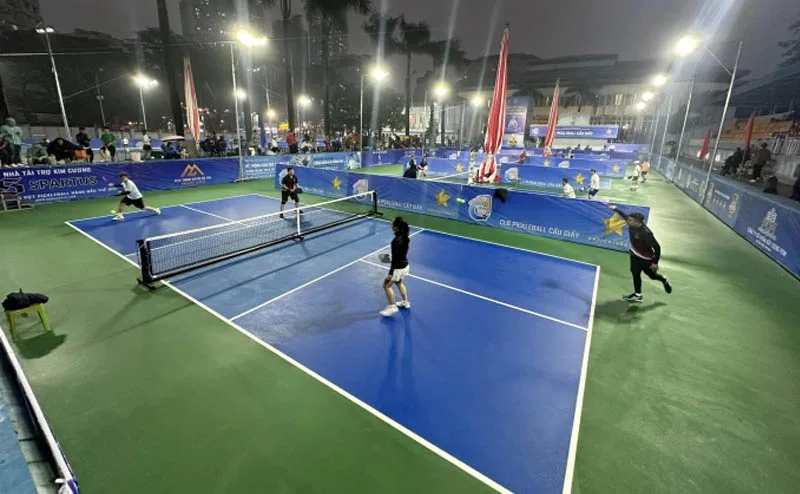 Mái che xếp sân Pickleball Hồ Chí Minh hiện đại và thiết kế đẹp 360 - 1