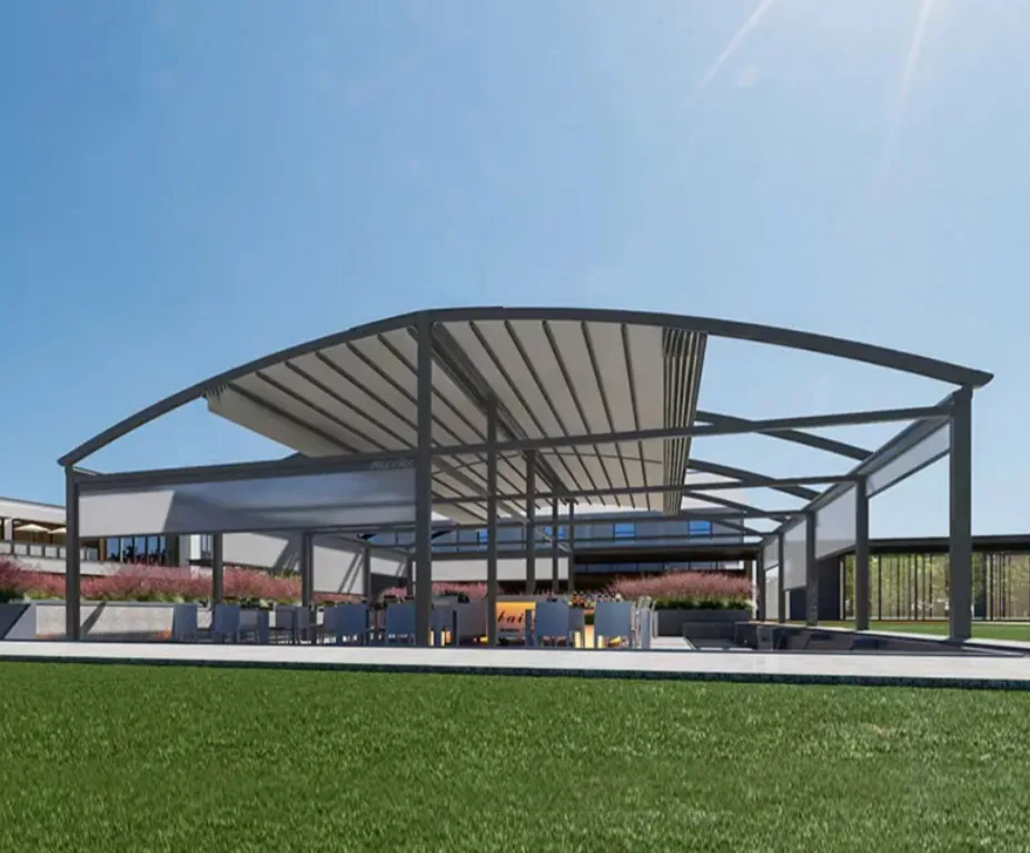 Mái che xếp sân Pickleball Hồ Chí Minh hiện đại và thiết kế đẹp 360